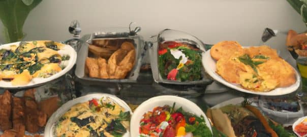 Easter brunch buffet.