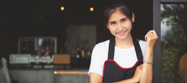 Teenage woman posing make gesture in free time with relax fun and happy in the coffee shop,restaurant.
