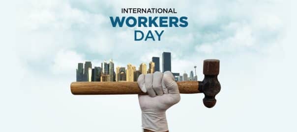 happy Workers day or international Labor day concept background. labor day and may day celebration design.