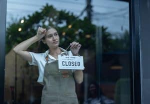 Small,Business,Owner,And,Barista,Efficiently,Manage,Coffee,Shop’s,Daily Small business owner's daily routine, from opening, welcoming customers to taking orders, processing payments, maintaining a tasteful, clean environment.